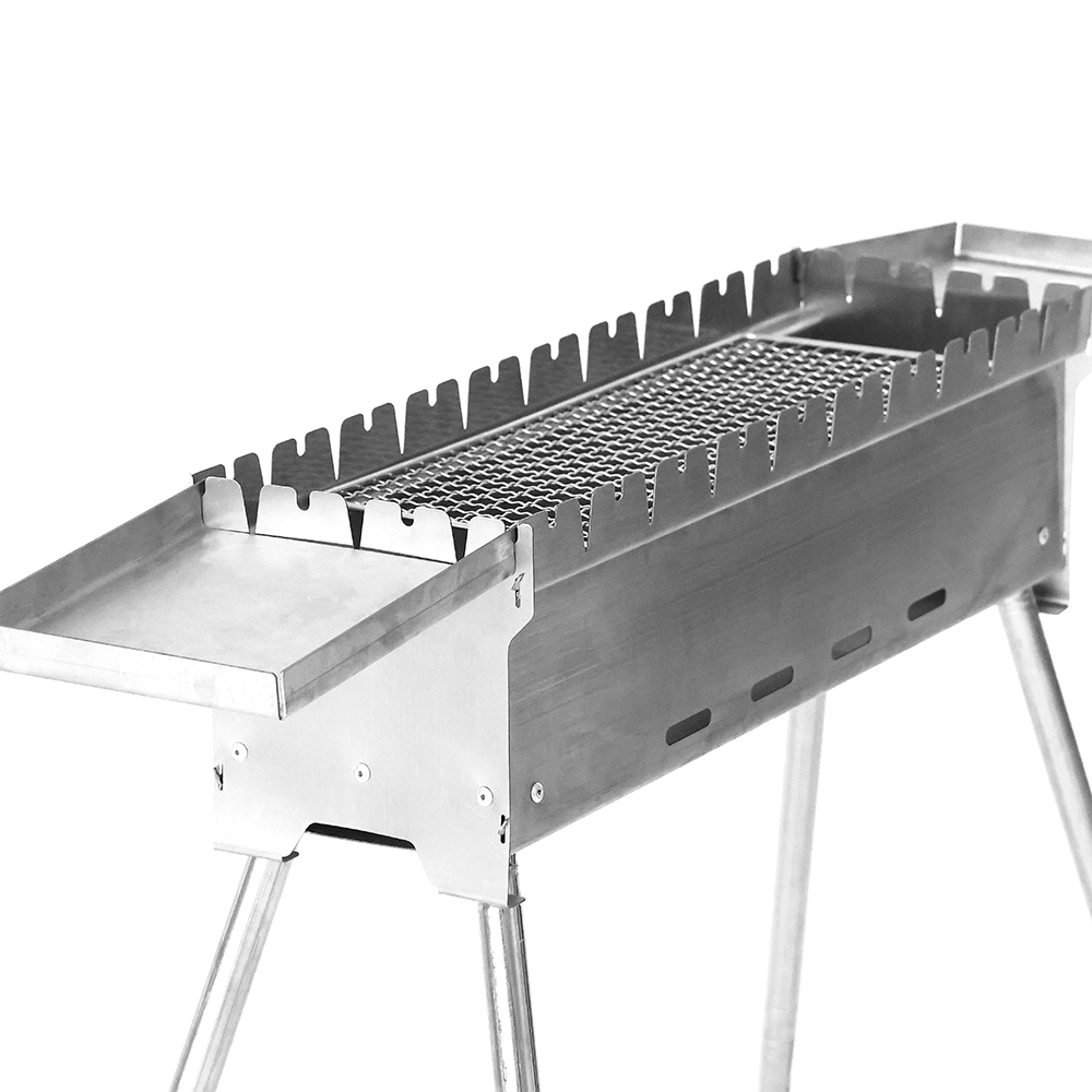 Rustfrit stål rektangulær almindelig grillgrill