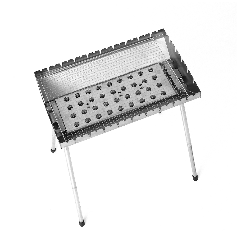 Udvidet almindelig grill i rustfrit stål