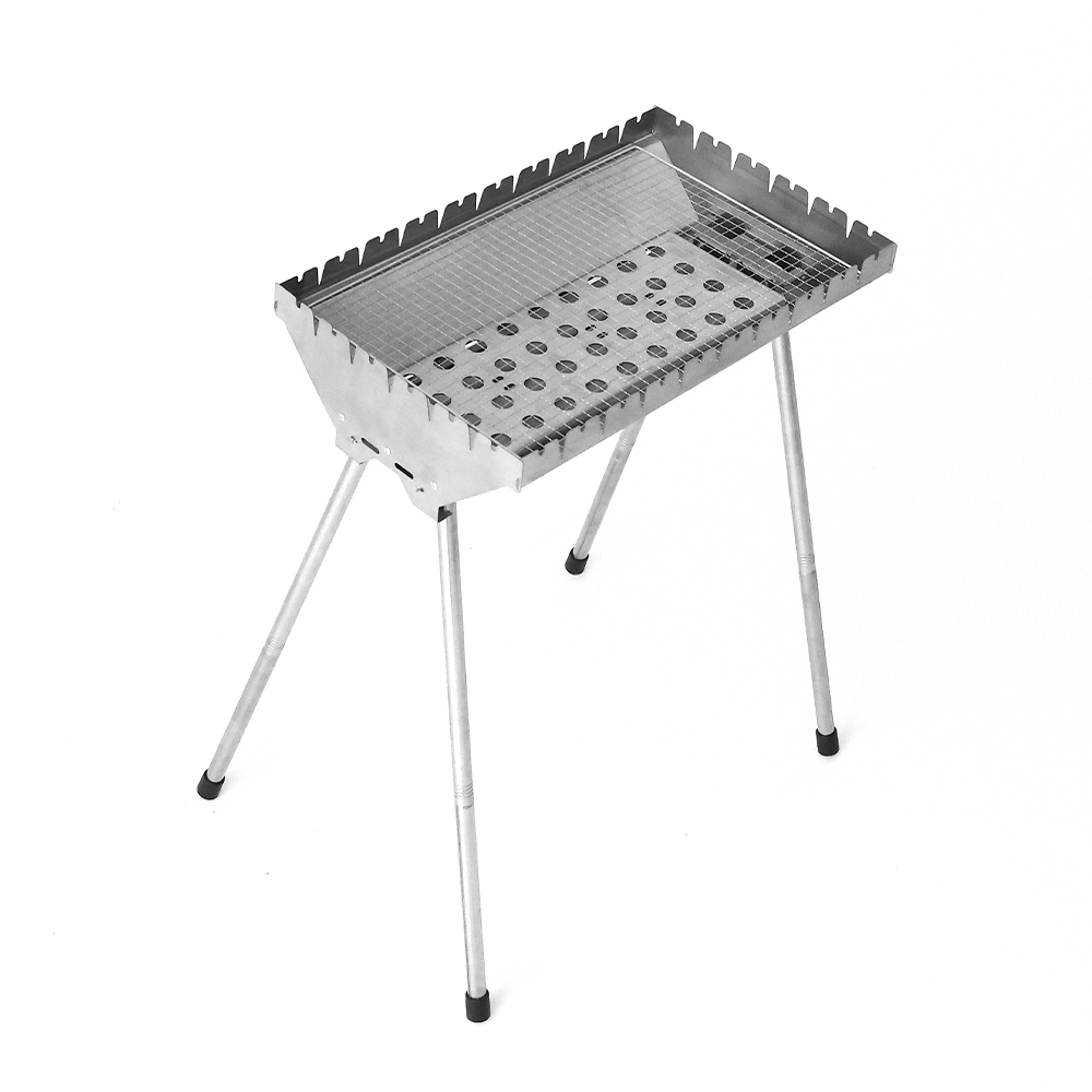 Udvidet almindelig grill i rustfrit stål